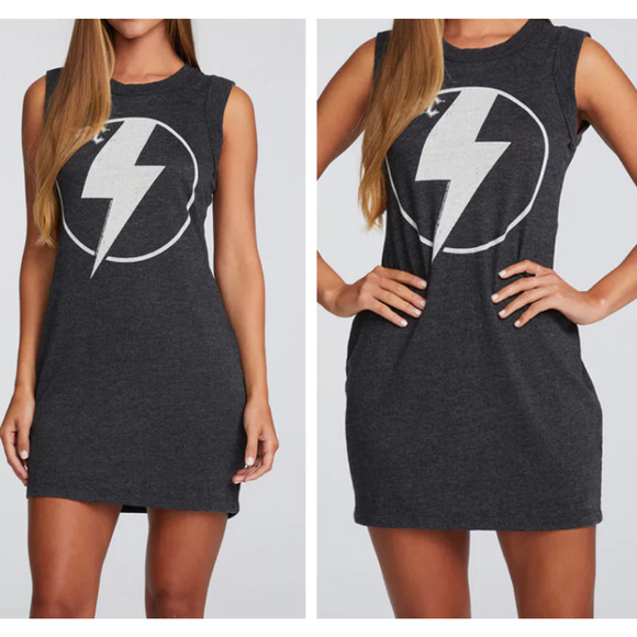 ACDC | Chaser | Grey | Short dress | Size Small - Picture 1 of 3